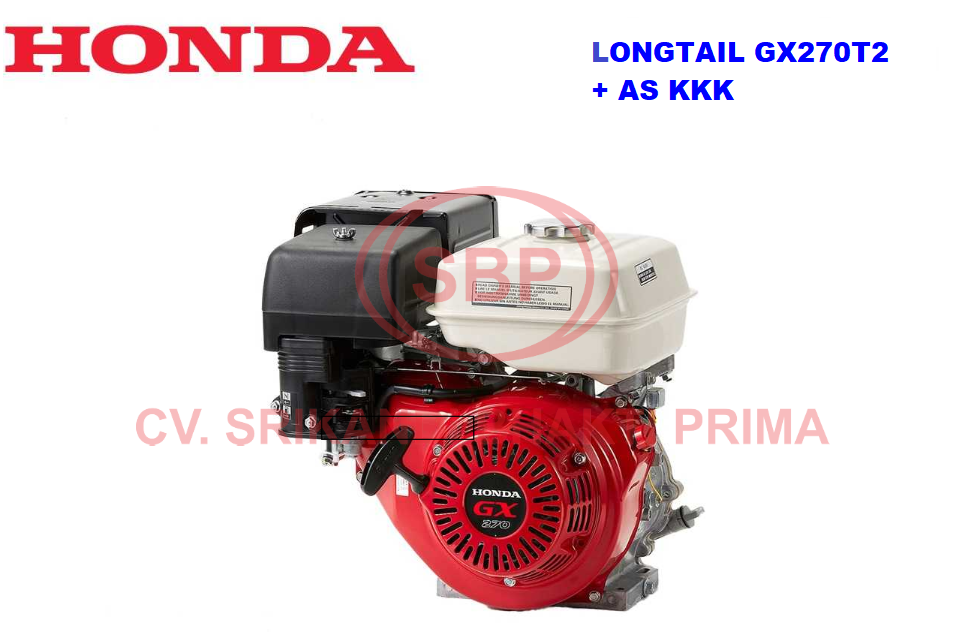 MESIN LONGTAIL 9 PK / 9 HP HONDA GX270 T2 & AS KKK 1 SET