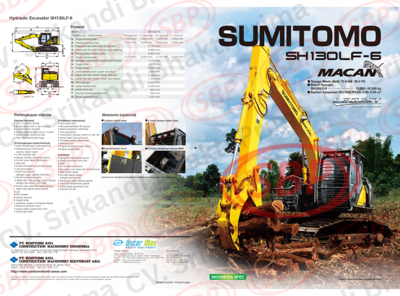 HYDRAULIC EXCAVATOR SUMITOMO SH130LF-6