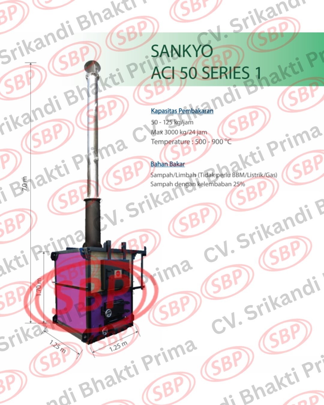 SANKYO INCINERATOR ACI 50 SERIES 1