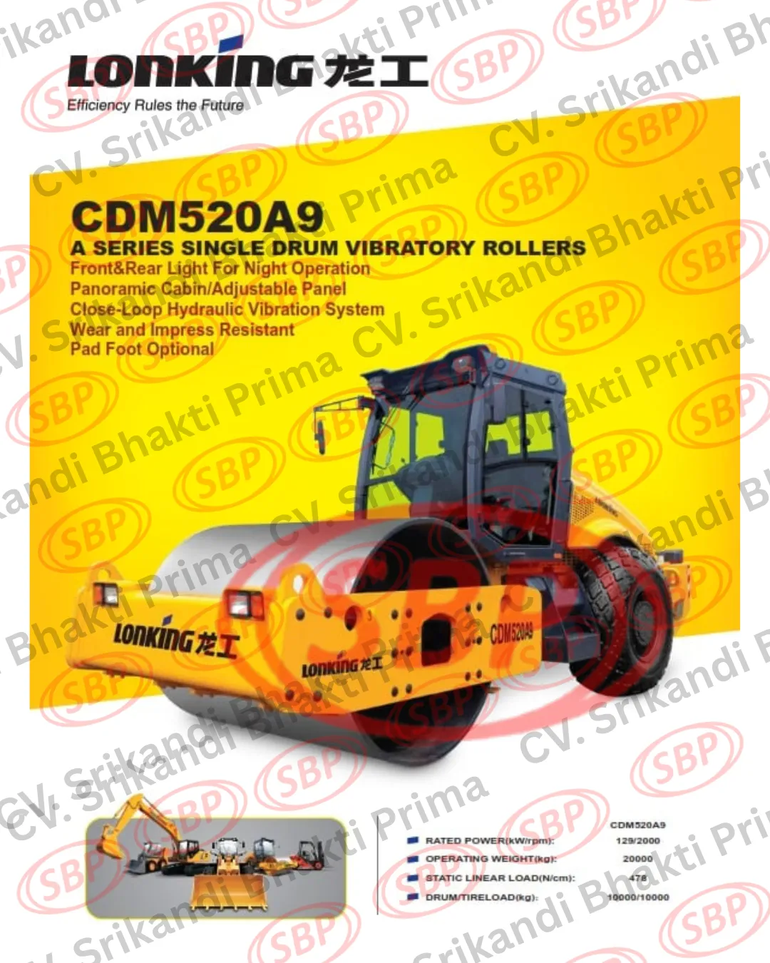 VIBRATOR ROLLER LONKING CDM520A9