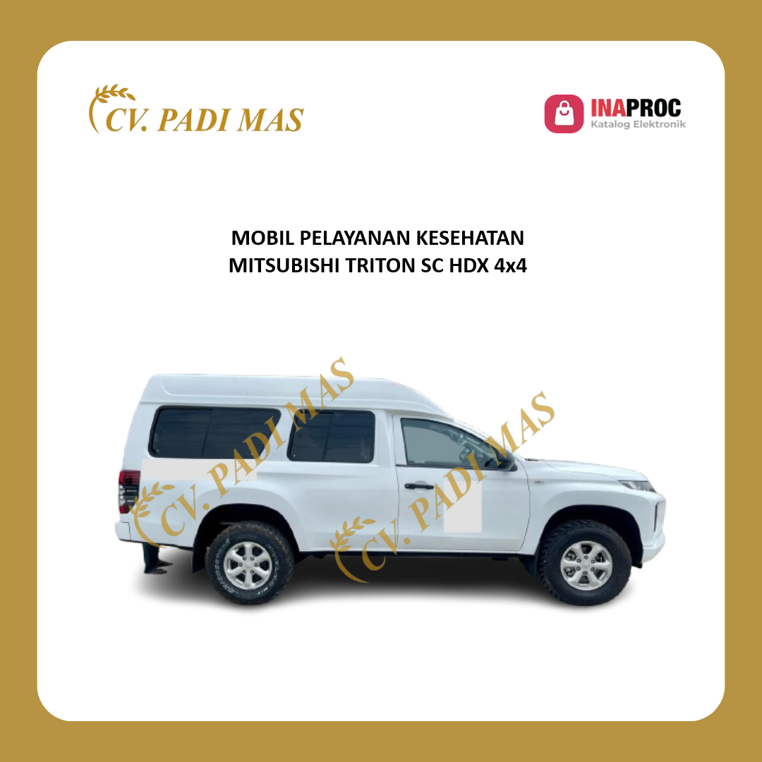 MOBIL PELAYANAN KESEHATAN MITSUBISHI TRITON SC HDX MT 4X4 - TYPE PM 3