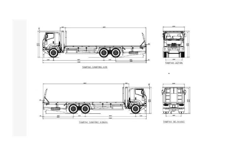 TRUK SELF LOADER ISUZU FVZ U HP