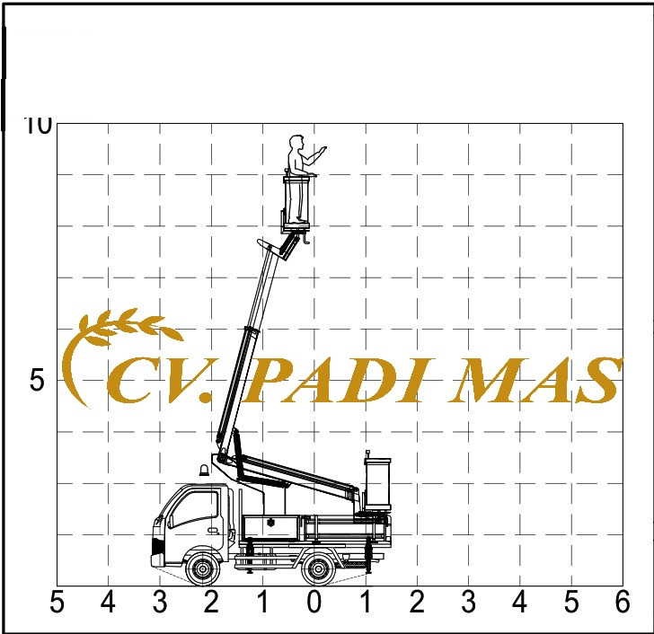 TRUK AERIAL WORKING PLATFORM / SKYLIFT JANGKAUAN 9 M ISUZU TRAGA