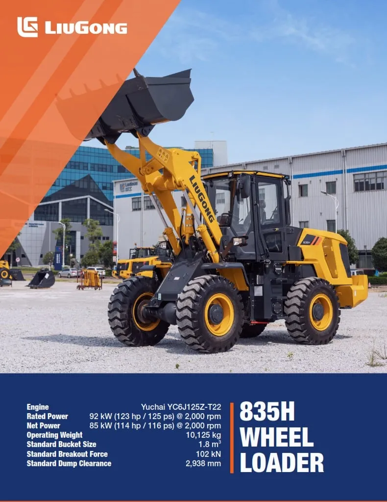 WHEEL LOADER LIUGONG 835 H
