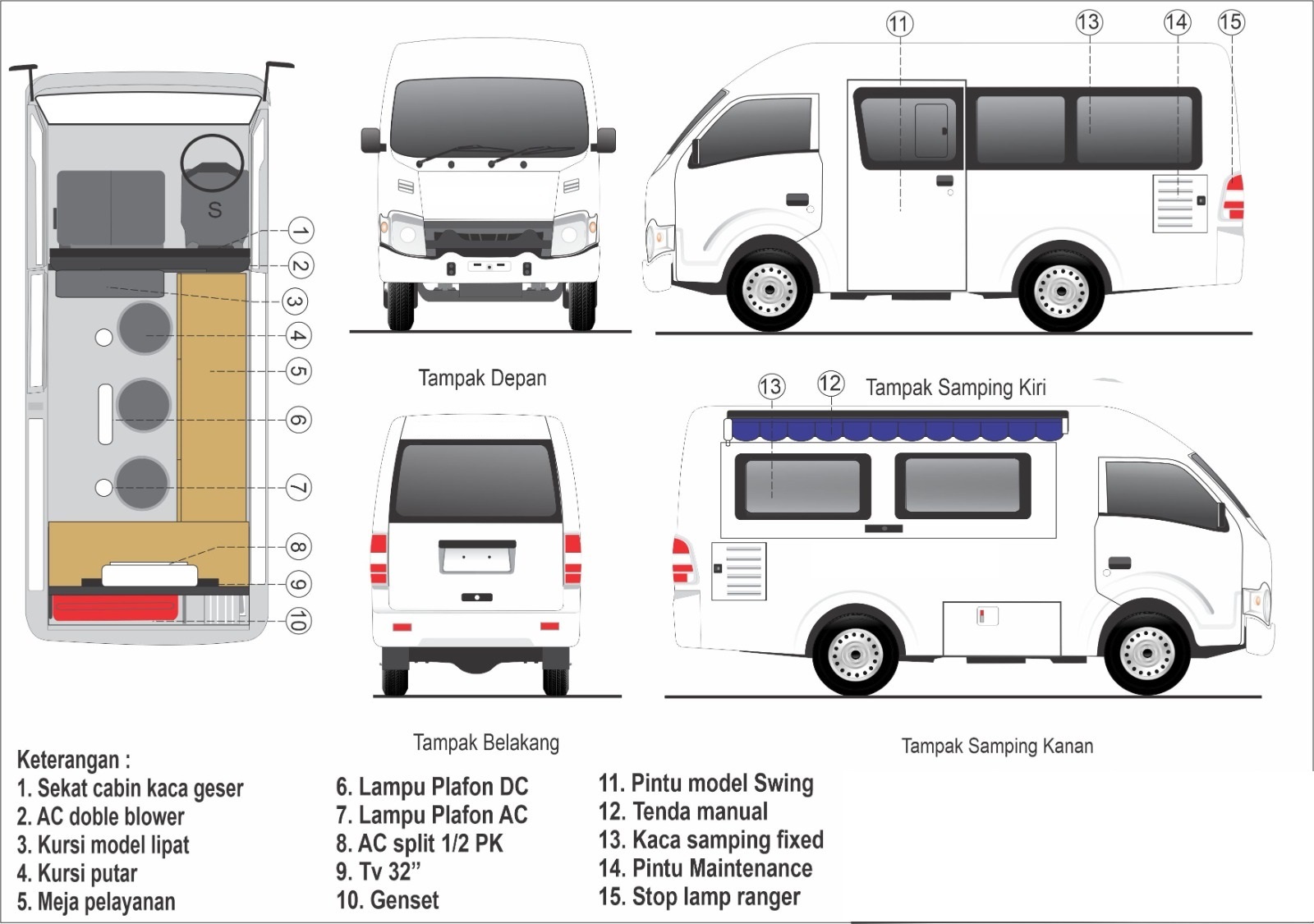 MOBIL PELAYANAN SAMSAT KELILING ISUZU TRAGA