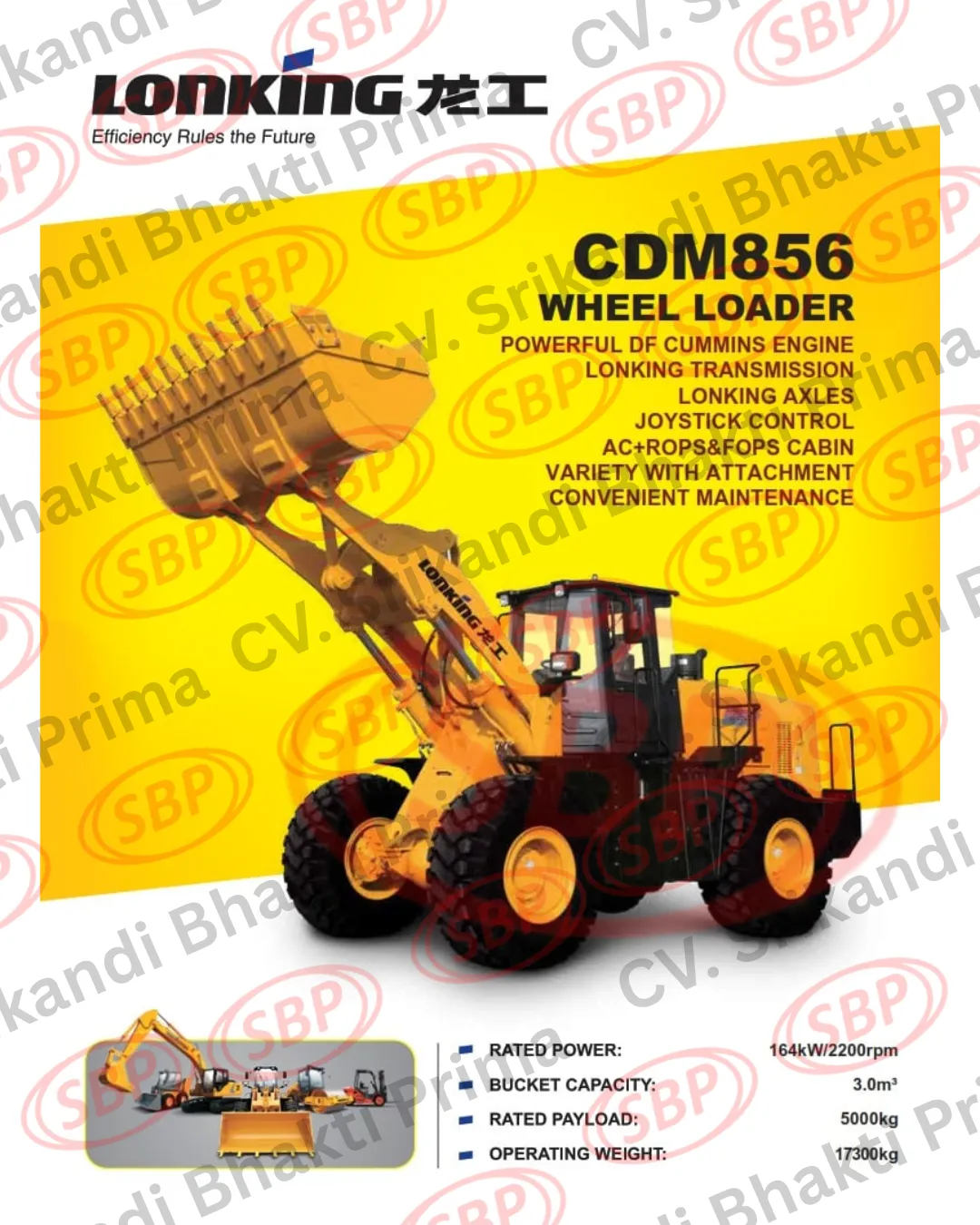 LONKING WHEEL LOADER CDM 856