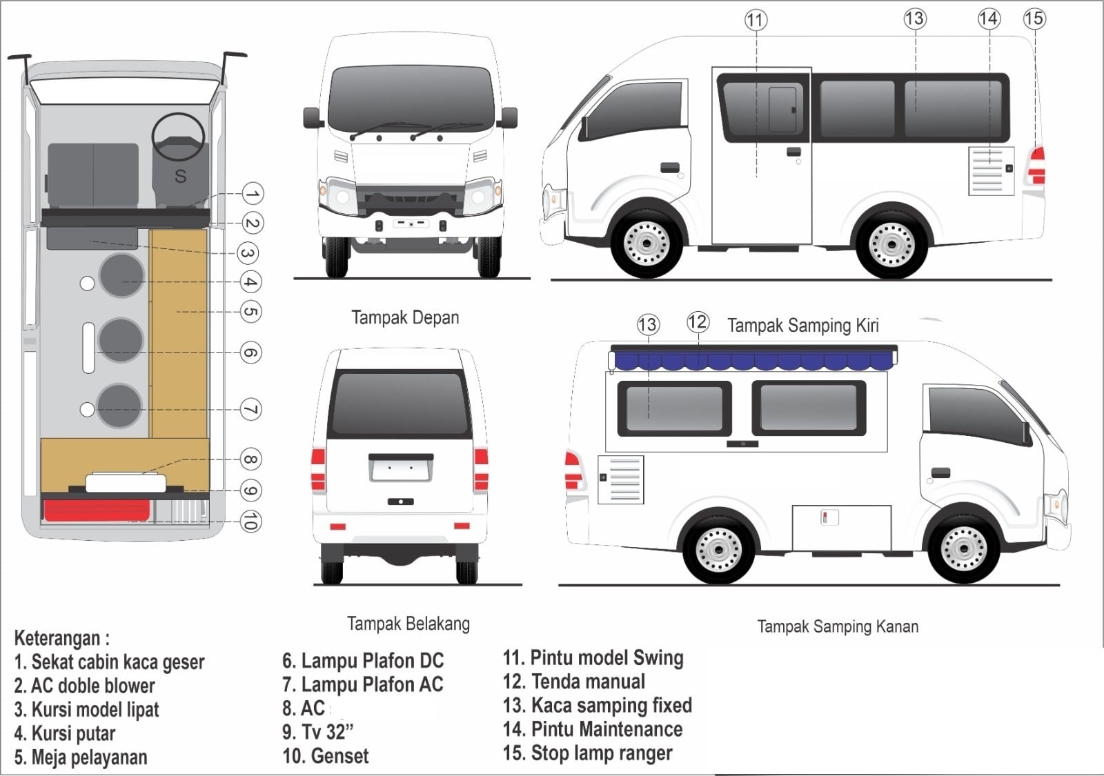 MOBIL SAMSAT KELILING ISUZU TRAGA