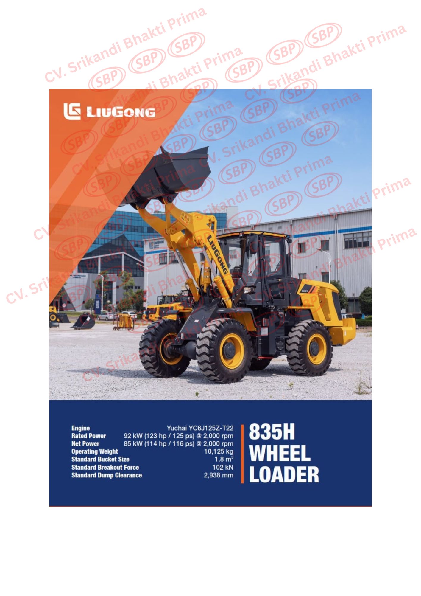 WHEEL LOADER LIUGONG 835 H