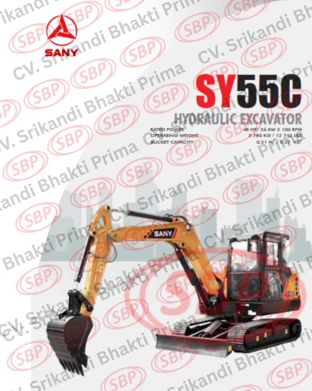 HYDRAULIC EXCAVATOR SANY SY55C