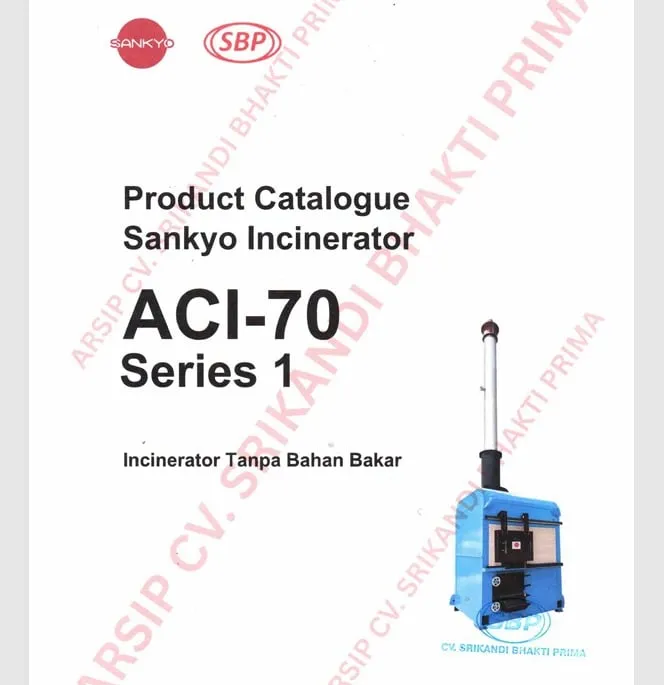 SANKYO INCINERATOR ACI 70 SERIES 1 - SBP
