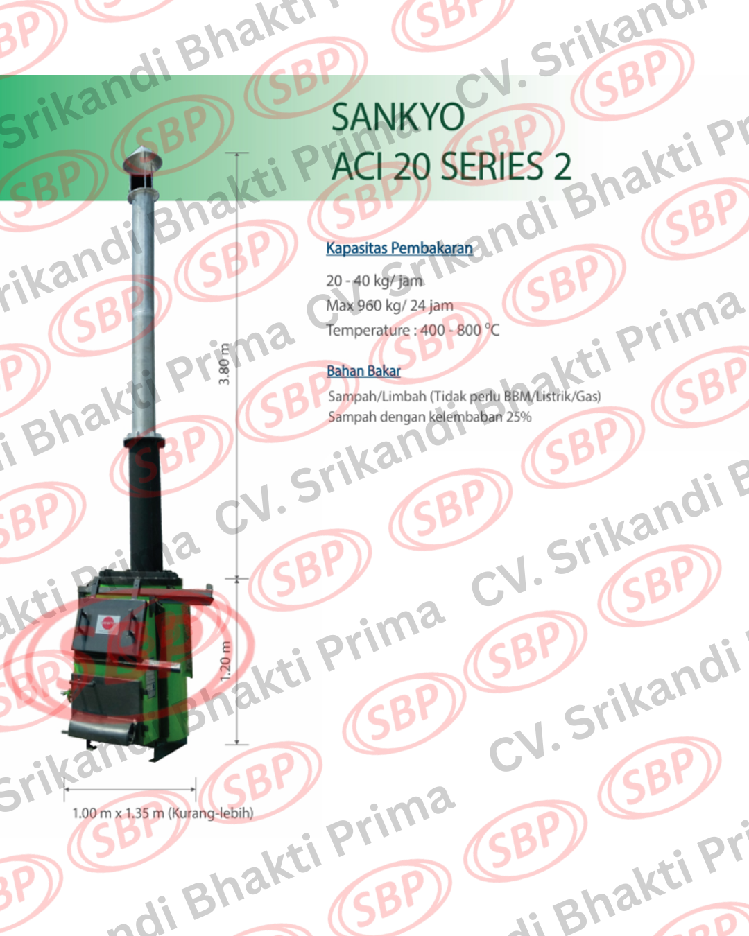 SANKYO INCINERATOR ACI 20 SERIES 2