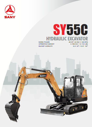 HYDRAULIC EXCAVATOR SANY SY55C
