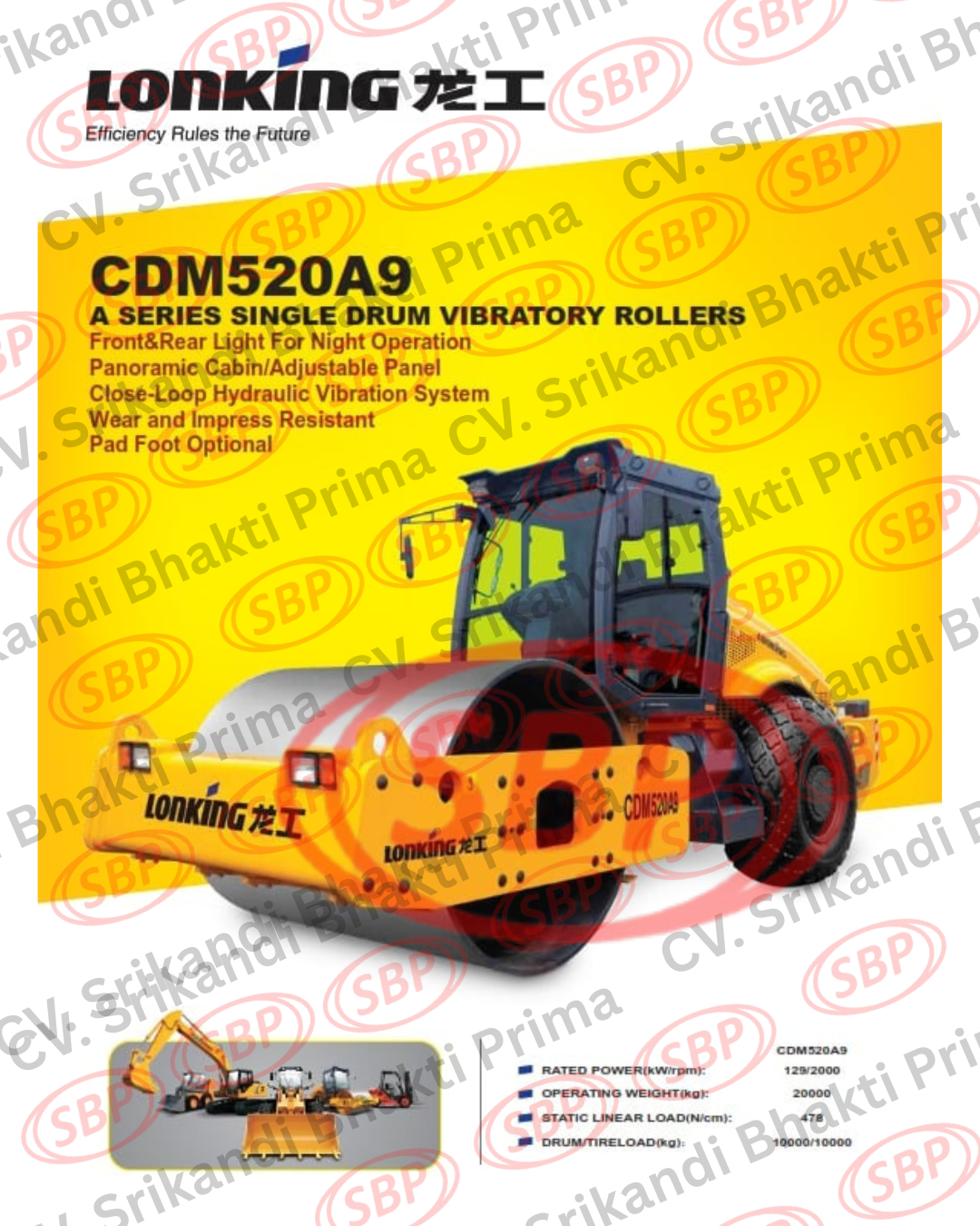 VIBRATOR ROLLER LONKING CDM520A9