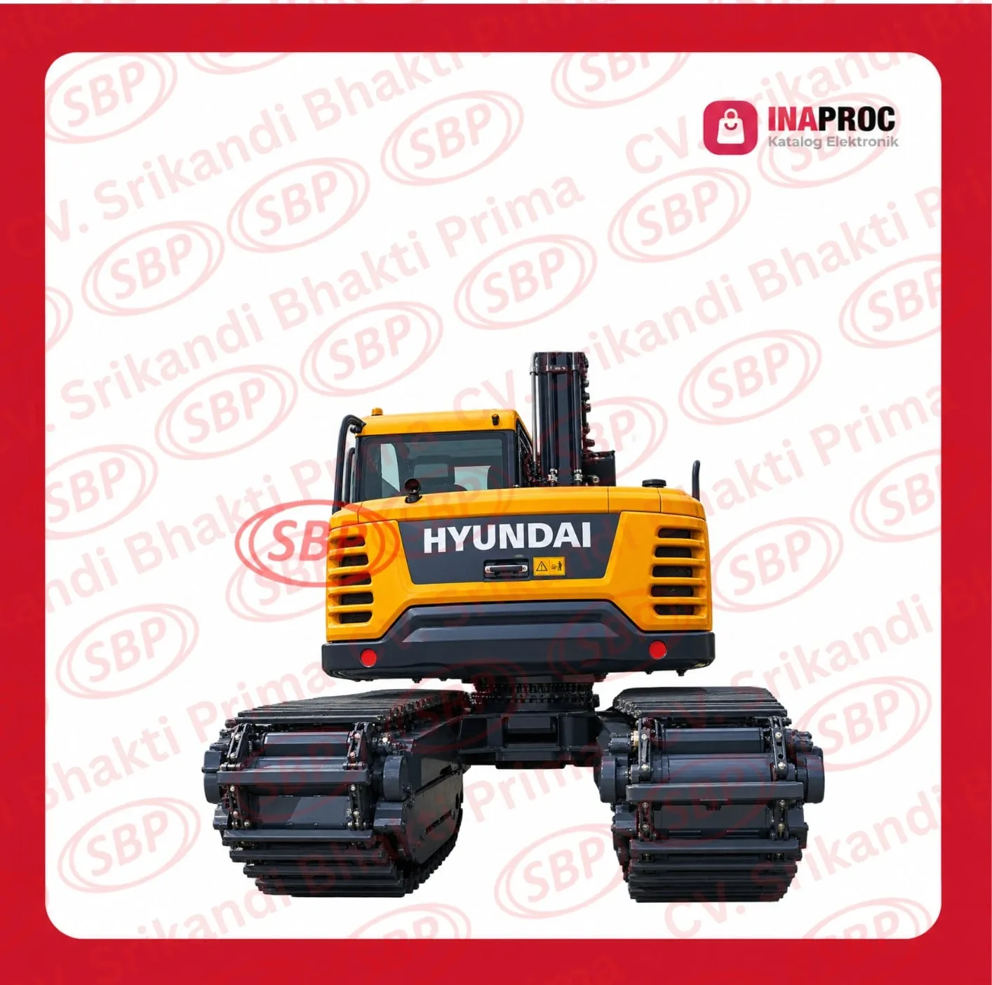 MINI EXCAVATOR AMPHIBIOUS HYUNDAI HX80G
